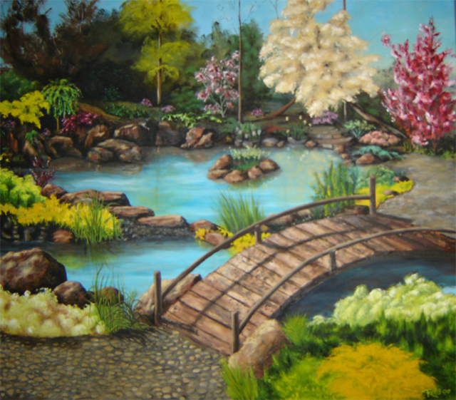 Artist Rickie Dickerson. 'Garden' Artwork Image, Created in 2000, Original Digital Other. #art #artist