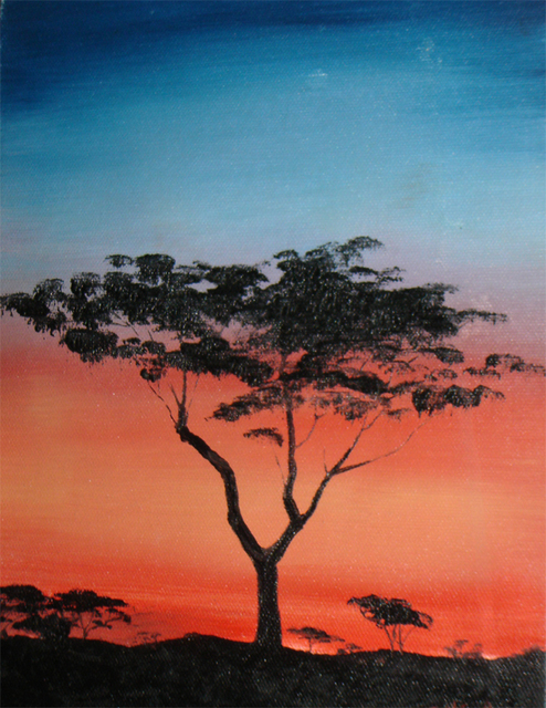 Artist Rickie Dickerson. 'Umbelli Tree' Artwork Image, Created in 1995, Original Digital Other. #art #artist