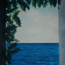 Rickie Dickerson: 'Window', 1994 Oil Painting, Seascape. Artist Description: I love this style. . . more practice. . . ...
