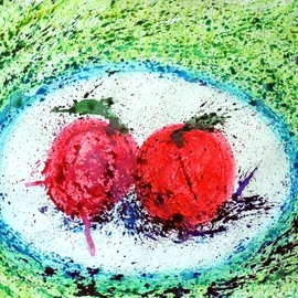 food space apples By Zaure Kadyke