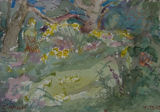 Artist Dana Zivanovits. 'FIELD FLOWERS' Artwork Image, Created in 2008, Original Painting Other. #art #artist
