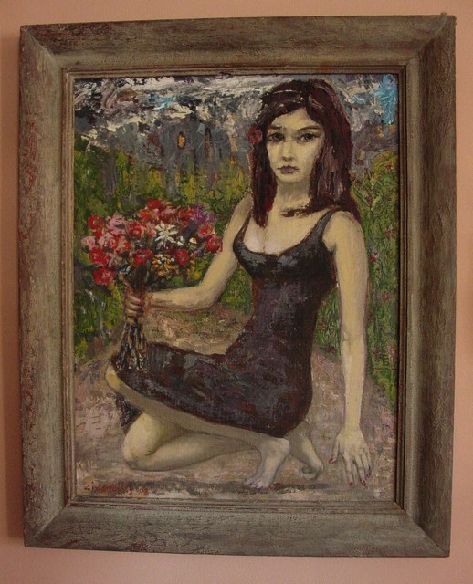 Dana Zivanovits  'FLOWER GIRL', created in 2002, Original Painting Other.