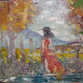 Dana Zivanovits: 'INDIAN SUMMER', 2003 Oil Painting, nature. Artist Description:  Oil on linen mounted to panel- built to last and safe to ship- along with being a very fine painting. A signed Zivanovits original. ...