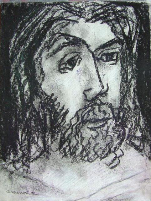 Dana Zivanovits  'JESUS CHRIST', created in 1999, Original Painting Other.