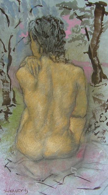 Dana Zivanovits  'NUDE IN LANDSCAPE', created in 2002, Original Painting Other.