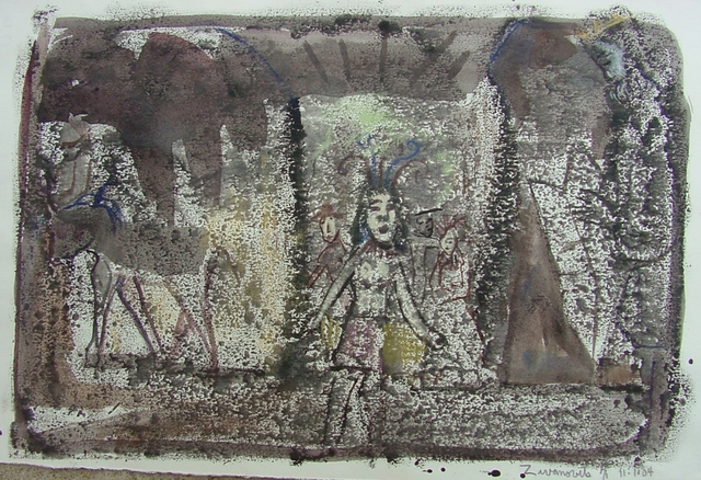 Artist Dana Zivanovits. 'PHARAOHS TOMB' Artwork Image, Created in 2004, Original Painting Other. #art #artist