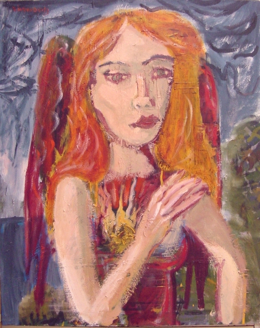 Dana Zivanovits  'RED ANGEL', created in 2000, Original Painting Other.