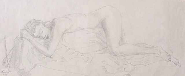 Dana Zivanovits  'SLEEPING MODEL', created in 2002, Original Painting Other.
