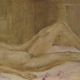 Dana Zivanovits: 'SPHINX', 2000 Oil Painting, nudes. Artist Description:   Oil on stretched canvas- a signed Zivanovit' s original. ...