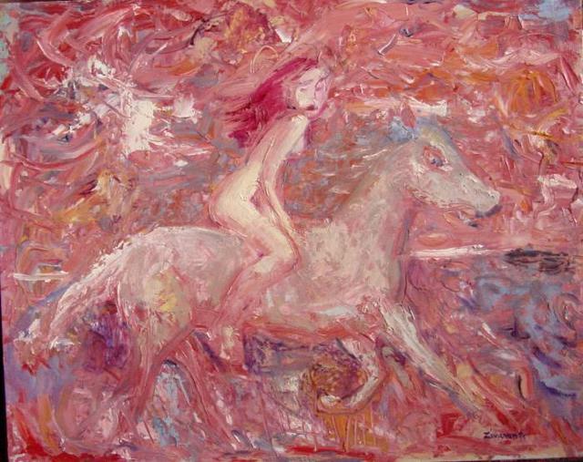 Dana Zivanovits  'WILD HORSE', created in 2002, Original Painting Other.