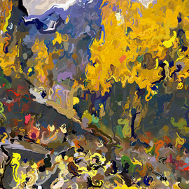 Steve Tohari: 'autumn 1', 2018 Color Photograph, Abstract Landscape. Artist Description: Aspen, Colorado, Fall colors, Aspen leaves, Maroon Bells, abstract landscape...